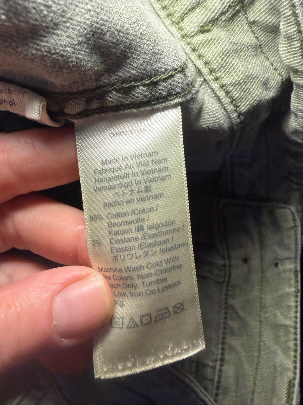 Madewell High Rise Cargo Utility Bootcut Crop Green Boho Pants 26 - Picture 5 of 5